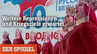 So feiert Russland KrimAnnexion und Wahlfarce  DER SPIEGEL [upl. by Aeslek]