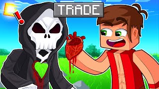 ماين كرافت ولكن اقدر اتقايض بقلوبي 🥰  مع شبح القلوب  😱  Trade Your Hearts [upl. by Gris]