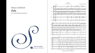 Nancy Galbraith – ZELO for youth orchestra – Music amp Score – 4K [upl. by Pattin188]