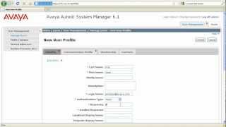 How to Add SIP users in Avaya Aura Session Manager [upl. by Bertine989]