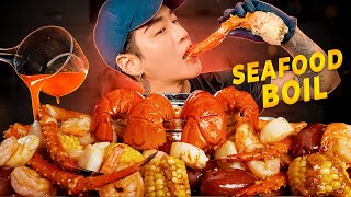 ASMR SEAFOOD BOIL MUKBANG 먹방  COOKING amp EATING SOUNDS  Zach Choi ASMR [upl. by Queena]