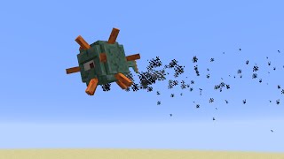 Homing Guardian Missiles in Minecraft [upl. by Oshinski]