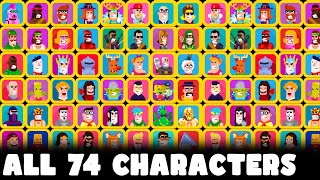 Bowmasters All 74 Characters Unlocked [upl. by Rombert]