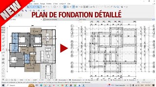 Comment FAIRE un plan de fondation plus RAPIDEMENT et FACILEMENT  regarde ça [upl. by Adnohsor]