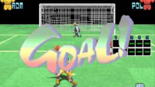 Taito Power Goal  arcade soccer game  1994 [upl. by Mandelbaum]