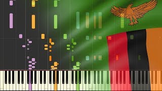 The National Anthem Of Zambia SYNTHESIA [upl. by Esilahs]