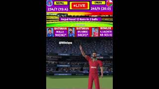 Nepal Vs Oman Live Cricket Game nepalicricketlive cricket shorts [upl. by Leynwad]