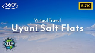 Uyuni Salt Flatsquot360° Journey Through Mirror Lake and Dry Salt PlainsFlagsquot [upl. by Dorison]