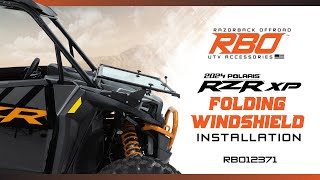 Polaris RZR XP Folding Windshield Installation  Razorback Offroad™ [upl. by Ramsa18]