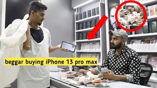 Beggar Buying Iphone 13 Pro Max Prank Rich Beggar BobbyButt [upl. by Egbert]