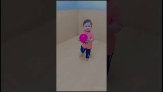 Playing Foothand ball Cute baby play baby funny cute [upl. by Anabel]