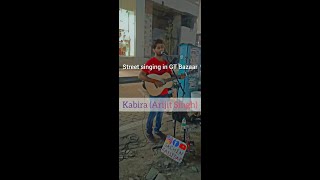 Street Artist Busker singing on streets of Jaipur  Kabira  Ye jawani hai Deewani  Busker Sachin [upl. by Tillo]