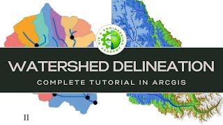 Watershed delineation in ArcGIS  watershed delineation complete tutorial [upl. by Willcox]