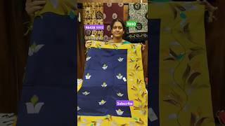 Hand Painted  South Cotton saree shorts [upl. by Lesh31]