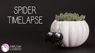 Limited Edition Spider Earrings Timelapse [upl. by Tamqrah343]