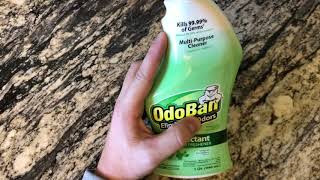 GET RID OF ODORS  ODOBAN DISINFECTING AND DEODORIZING SPRAY [upl. by Eecyak]