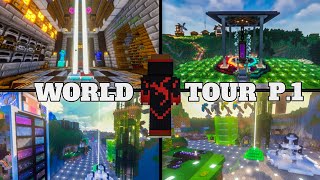 WORLD TOUR PRESENTACION DE MI MUNDO PARTE 1 EN MINECRAFT [upl. by Comfort27]