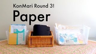 KonMari Round 3  Papers [upl. by Cathee]