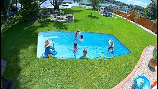 Fiberglass Pool Install 2min Timelapse [upl. by Chauncey855]