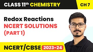 Redox Reactions  NCERT Solutions Part 1  Class 11 Chemistry Chapter 7  CBSE [upl. by Libyc324]