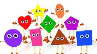 Learn Shapes Song  Colors Vehicles Fruits Vegetables and Shapes Songs amp Rhymes for Children [upl. by Moore]