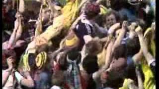 Scottish Fans invade the Wembley pitch after Beating England in 1977 [upl. by Hakym]