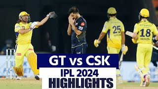 GT vs CSK IPL 2024 59 Match Highlights Gujarat vs Chennai Full Match Highlights  IPL Highlights [upl. by Raychel140]