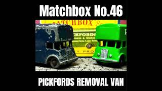 Matchbox No46 Pickfords Van Resto Reveal automobile truck matchbox restoration [upl. by Apfelstadt]