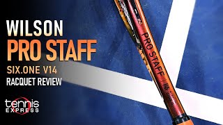 Wilson Pro Staff SixOne 95 V14 Tennis Racquet Review  Tennis Express [upl. by Shamrao]