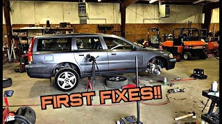 Project Volvo V70R  Replacing The Worn Out Brakes [upl. by Essirehc]