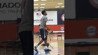 Cam Reddish and Collin Sexton half court shots after Team USA practice [upl. by Neelasor]