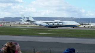 Antonov An 225 Arriving at Perth Airport [upl. by Irod220]