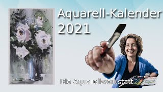 Aquarell  Kalender 2021 [upl. by Namrej322]