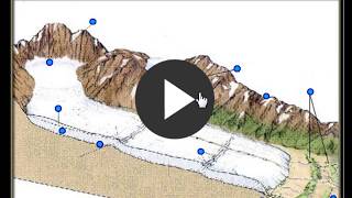 cross section of a glacier  game for geology [upl. by Idyak]