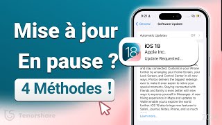 iPhone bloqué sur la Mise à jour demandée iOS 18  Mise à jour en pause Voici la solution [upl. by Landis]