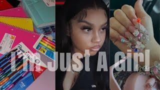 COLLECTIVE VLOG  New Nails  Doing my hair  Shopping for school supplies amp more [upl. by Kerek]