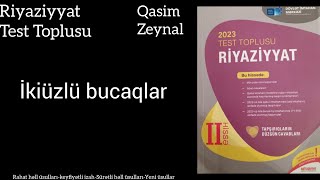 2023 Test Toplusu Riyaziyyat İki müstəvinin qarşılıqlı vəziyyətiİkiüzlü bucaqlar dim testtoplusu [upl. by Trefor]