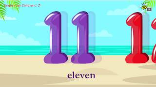 Eleven twelve thirteen fourteen fifteen from English for Children♪♬ 113 [upl. by Alletneuq]