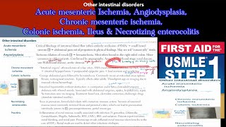 Acute amp chronic mesenteric ischemia Angiodysplasia colonic ischemia ileus amp Necrotizing enterocol [upl. by Suoicul362]