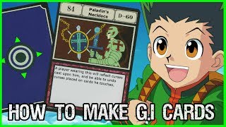 Make Your Own Greed Island Cards Hunter X Hunter Tutorial  Tekking101 [upl. by Rogerson511]