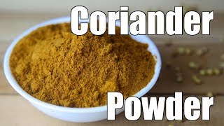 Homemade Coriander Powder  Dhaniya Powder  Malli Podi  Simple Indian Recipes 24 [upl. by Kcajyllib]