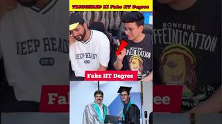 Triggered Insaan fake IIT Degree 😱  Triggered insaan exposed shorts [upl. by Alicia926]