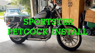 Harley Davidson Sportster Petcock Test and install [upl. by Hildy]