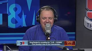 Greg Bedard 3 Up amp 3 Down after the Patriots Loss to the Commanders  Felger amp Mazz 11723 [upl. by Ueihtam234]