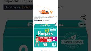 Pampers Cruisers 360 Diapers Size 5 128 count  Disposable Diapers discount discountcoupon [upl. by Nytsirk]