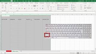 Formation Excel création dun tableau simple [upl. by Nylhtiak566]