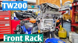 TW200 Front Rack Install and Review [upl. by Trish]