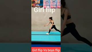 girl flip Vs boys flip  aerial flip 🔥shorts carthwheel aerial [upl. by Lorena157]