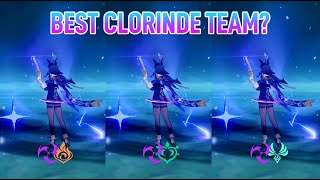 BEST TEAM FOR CLORINDE Aggravate VS Overload VS Hypercarry  Genshin Impact [upl. by Cchaddie]