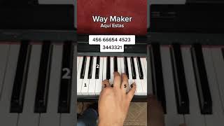 Way Maker piano tutorial [upl. by Aicilas670]